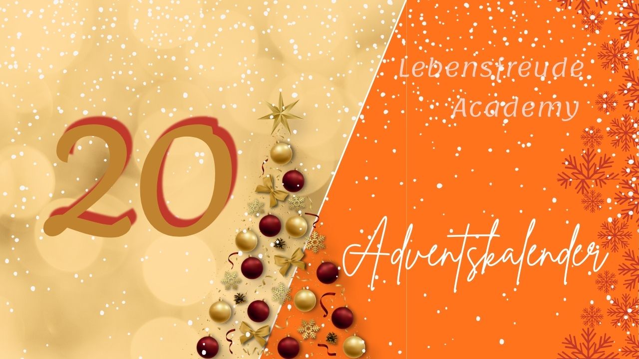 Lebensfreude-Academy - Christbaum aus Weihnachtskugeln - Nicht ärgern - so gelingt es - Lebensfreude-Adventskalender Tag 20