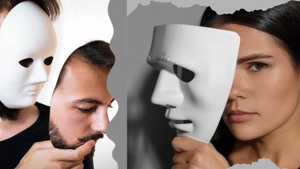 Mann hinter weißer Maske, Frau hinter weißer Maske - hinter welcher Maske versteckst du dich?