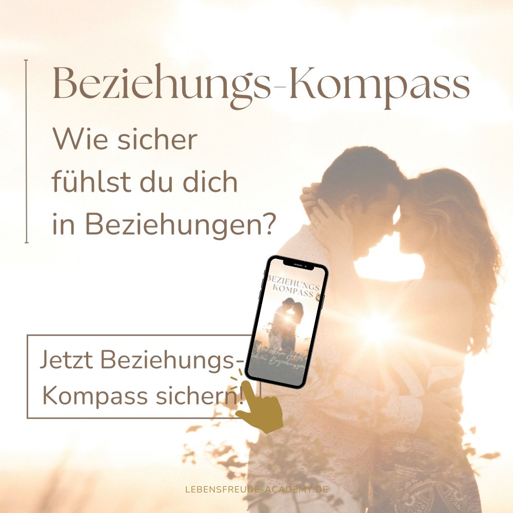 Paar vor Sonnenuntergang - Beziehungs-Kompass der Lebensfreude-Academy - Beziehungscoaching für sichere Beziehungen