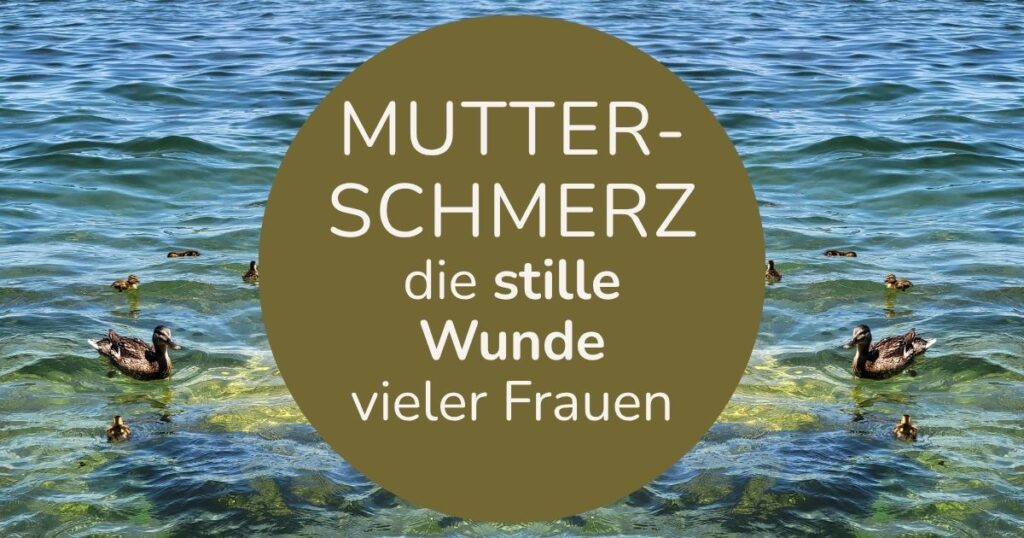 Entenmama mit ihren Küken als Symbol für Mutterliebe, Sehnsucht und den emotionalen Schmerz vieler Frauen