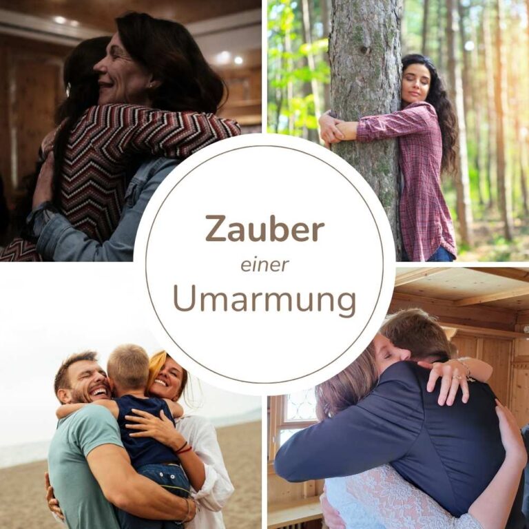 Sich umarmende Menschen - der Zauber einer Umarmung - Lebensfreude-Academy